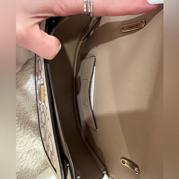 Coach Alie Saddle Bag Stone Ivory - Picture 6 of 7